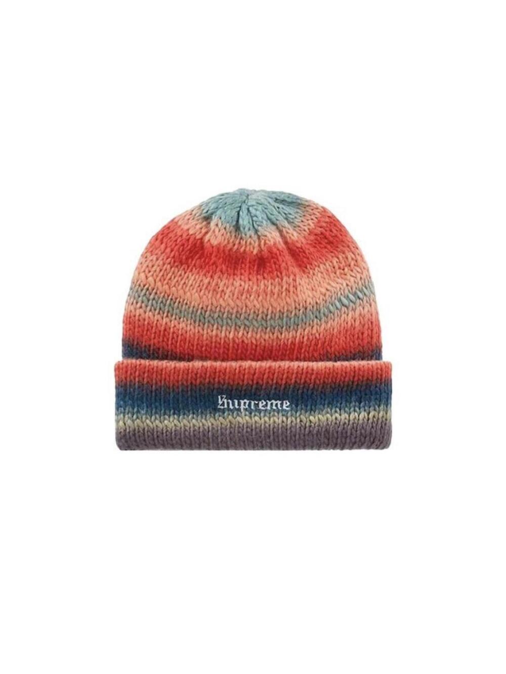 Supreme Ombre Stripe Beanie Navy FW22 NWT